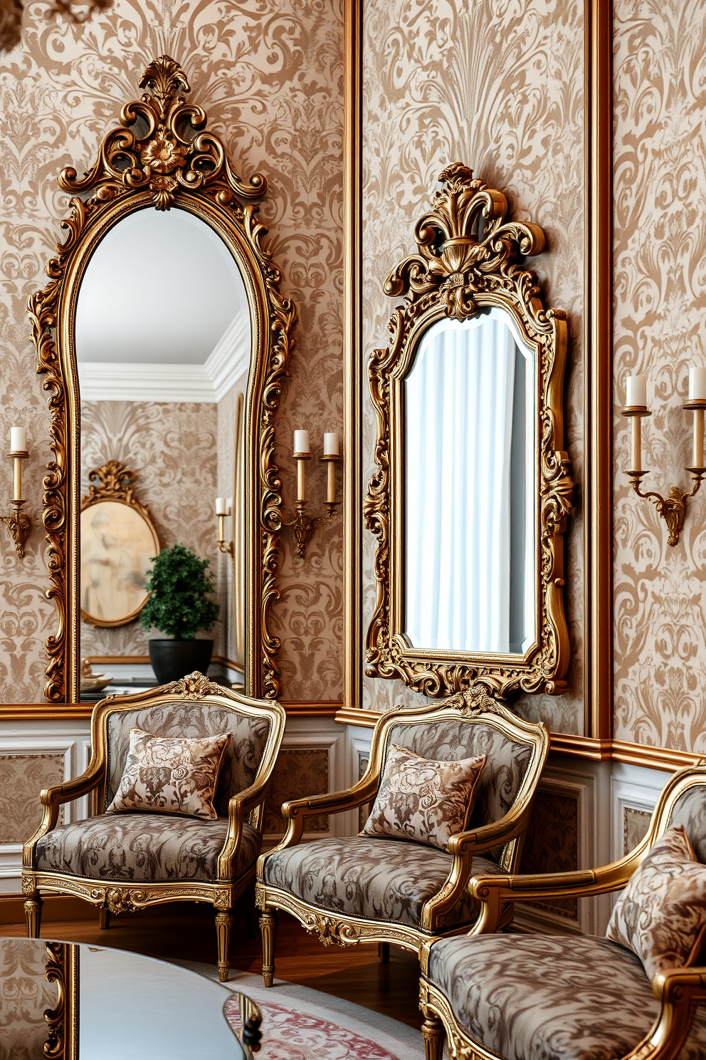 Baroque Wallpaper Decorating Ideas 4