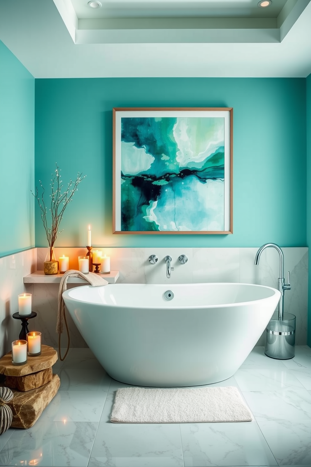 Bathroom Wall Painting Ideas 27