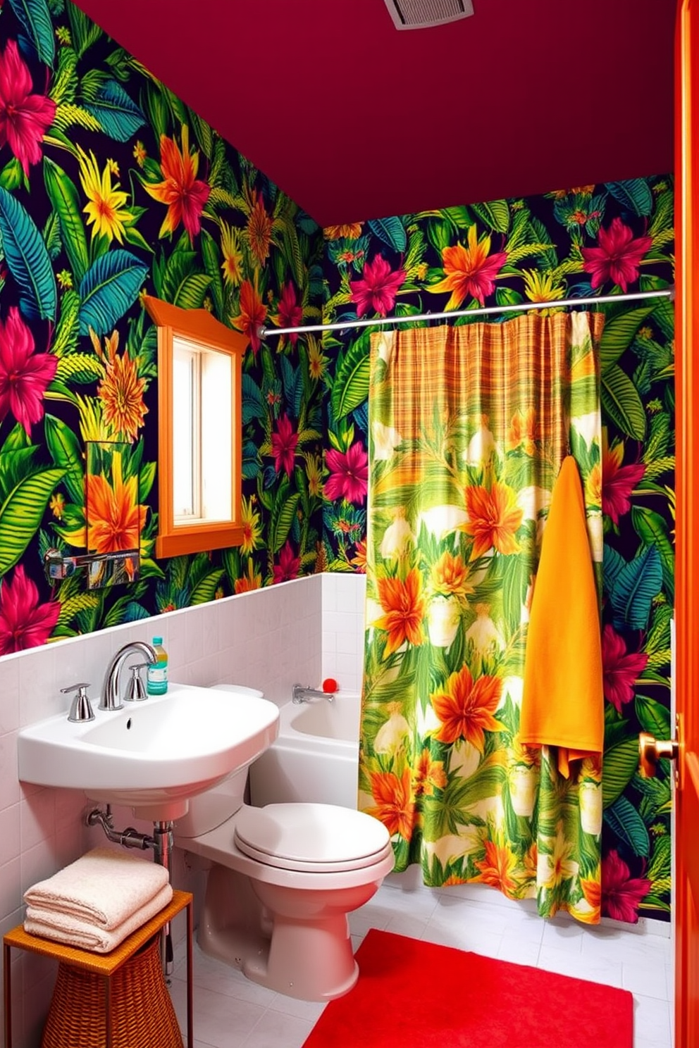 Bathroom Wallpaper Decorating Ideas 10