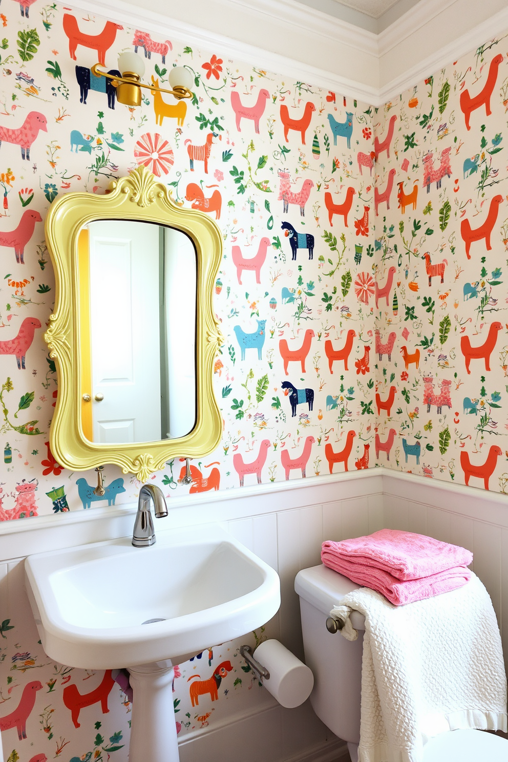 Bathroom Wallpaper Decorating Ideas 13