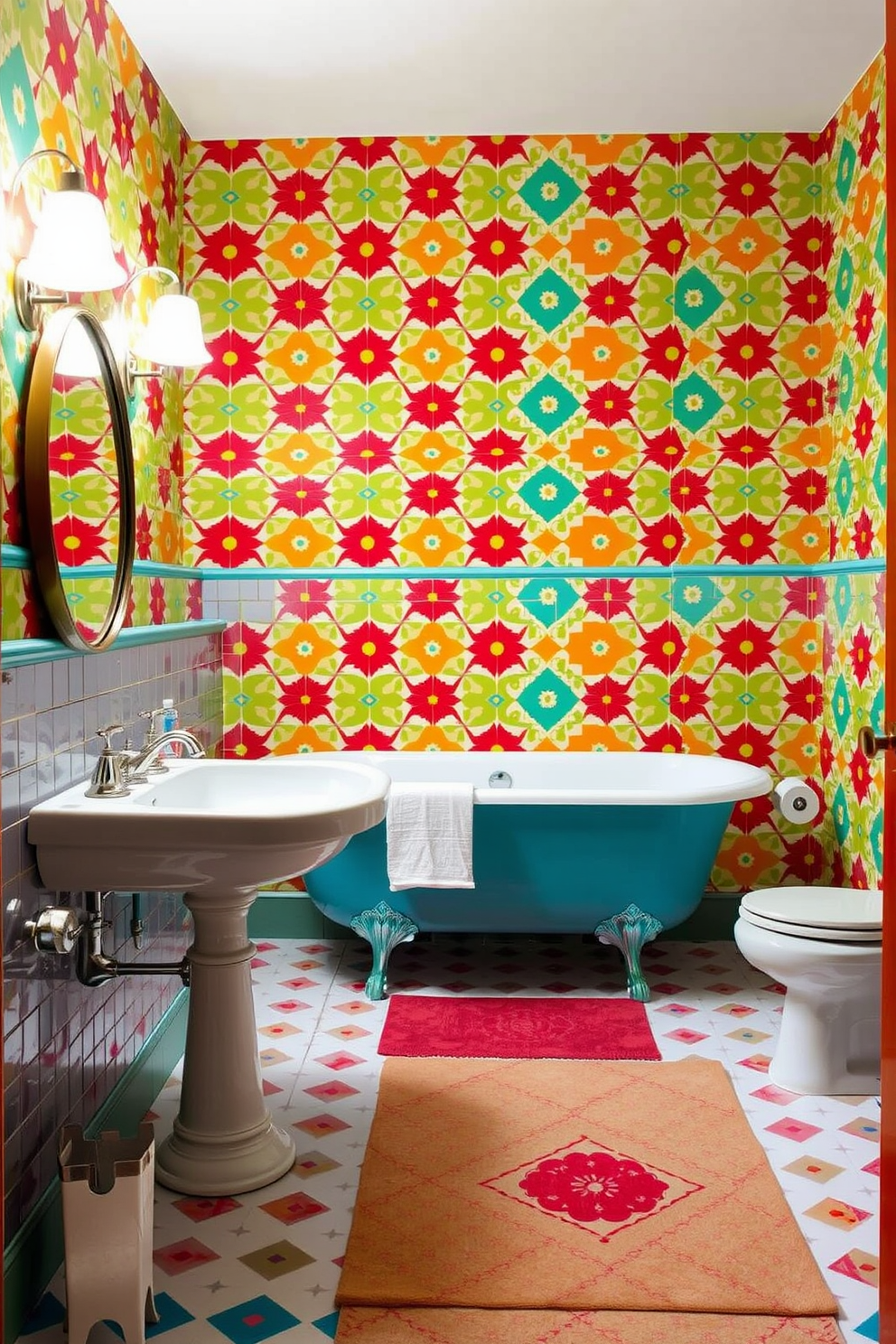 Bathroom Wallpaper Decorating Ideas 15