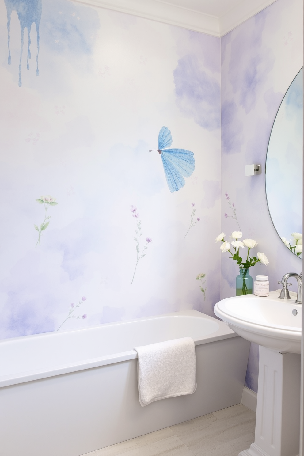 Bathroom Wallpaper Decorating Ideas 26