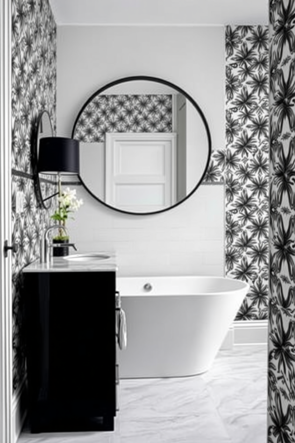 Bathroom Wallpaper Decorating Ideas 9