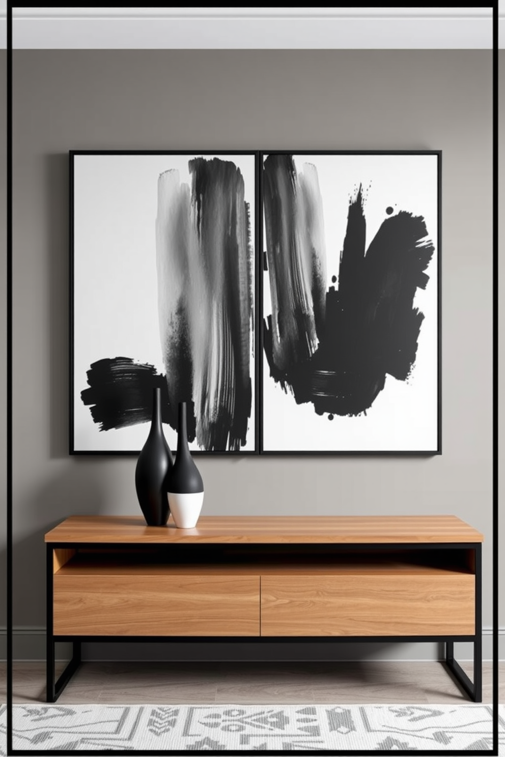 Black Wall Painting Ideas 18