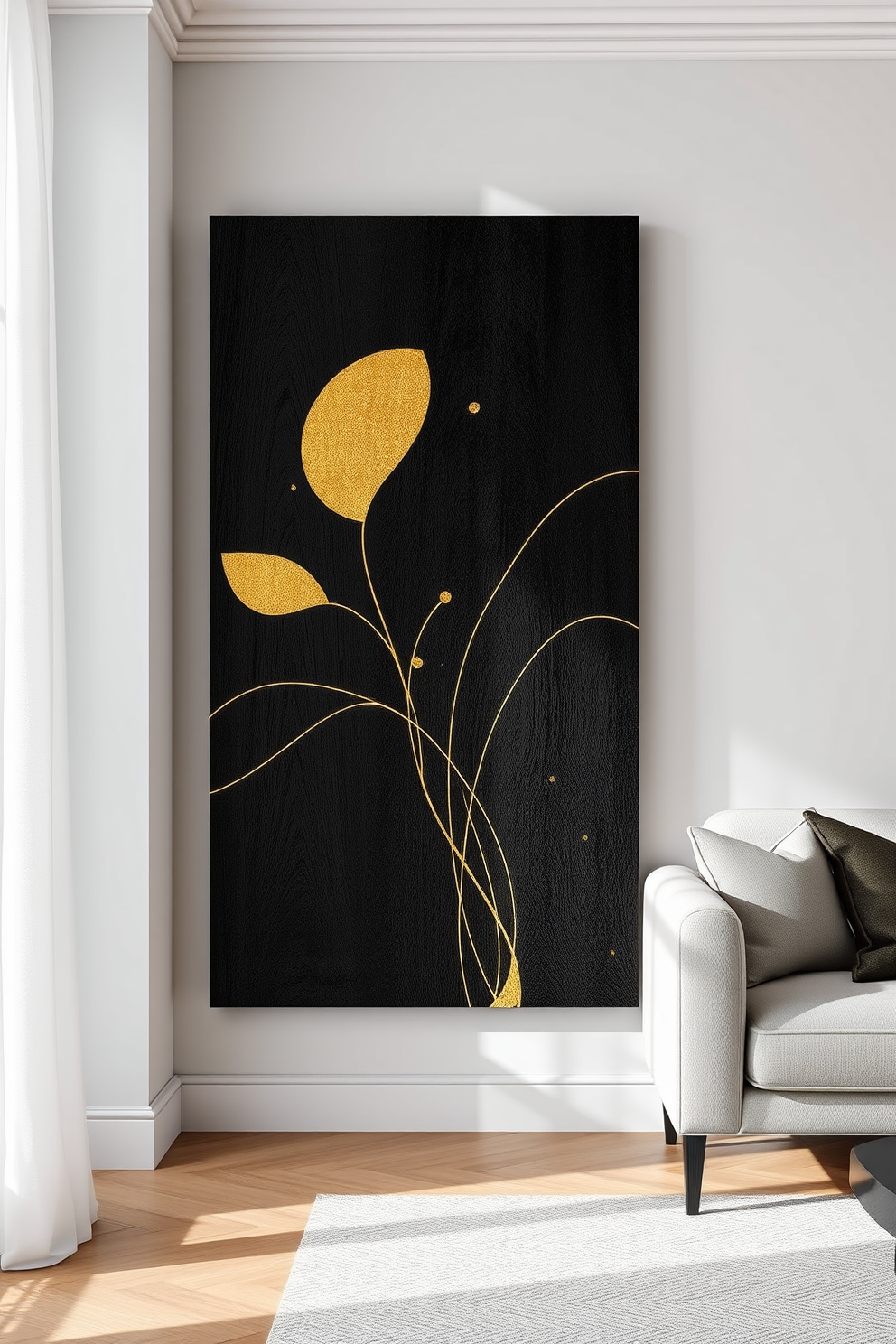 Black Wall Painting Ideas 5