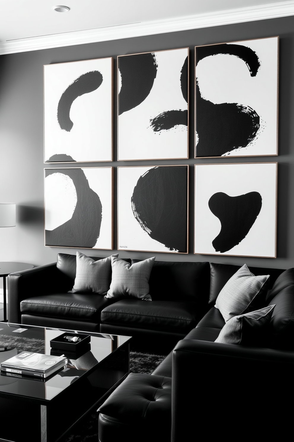 Black Wall Painting Ideas 7