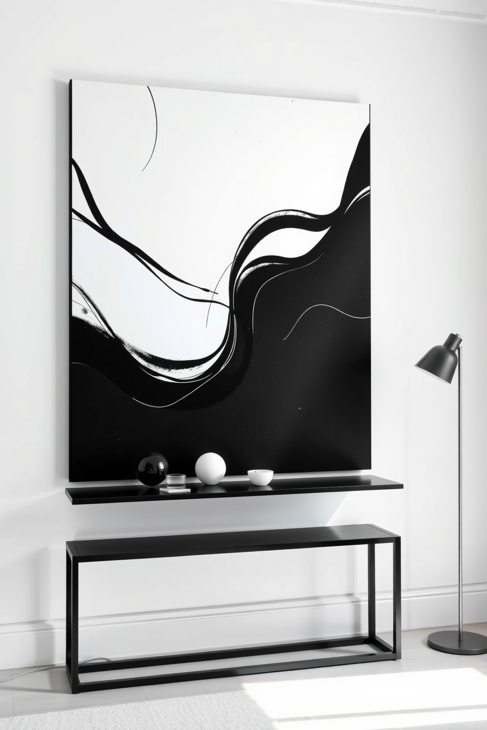 Black Wall Painting Ideas 9