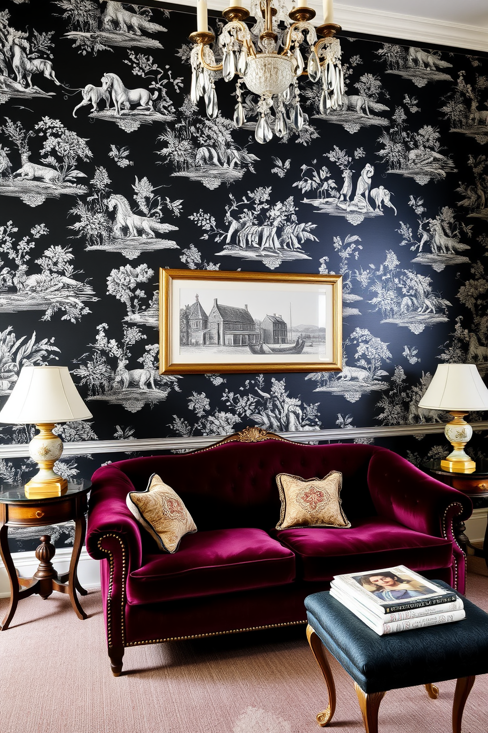 Black Wallpaper Decorating Ideas 19