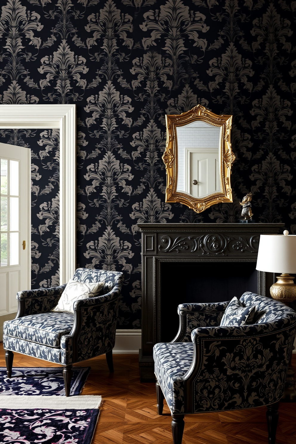 Black Wallpaper Decorating Ideas 2