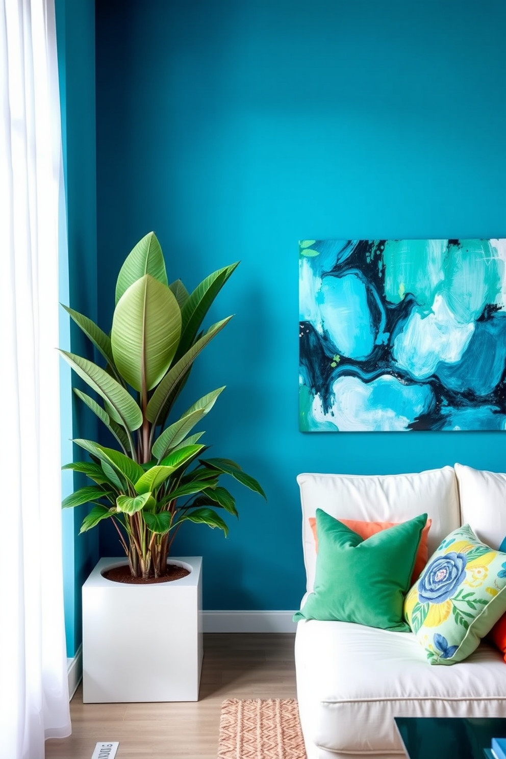 Blue Wall Painting Ideas 27