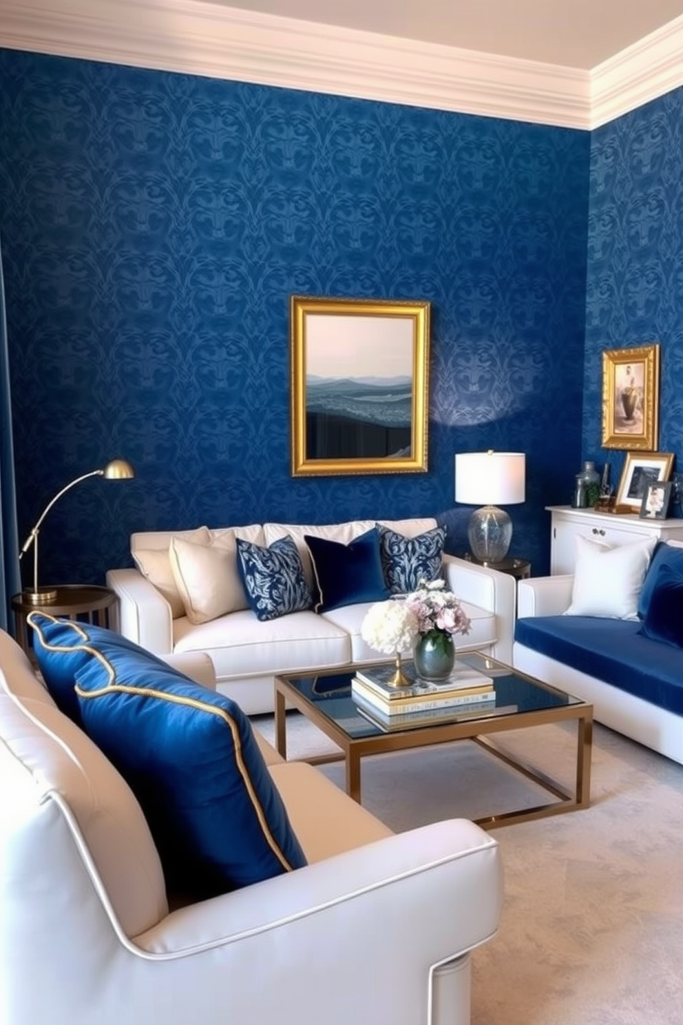 Blue Wallpaper Decorating Ideas 18