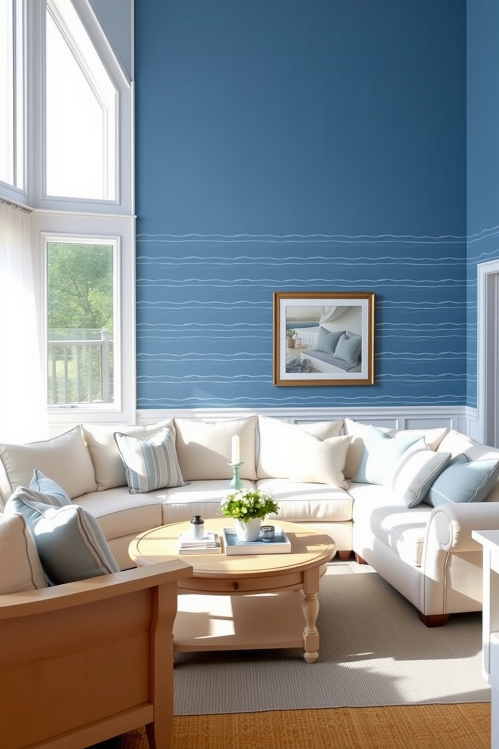 Blue Wallpaper Decorating Ideas 20