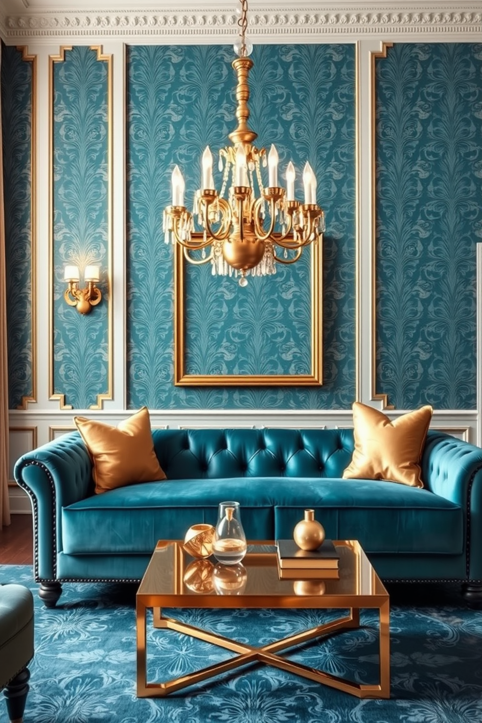 Blue Wallpaper Decorating Ideas 6