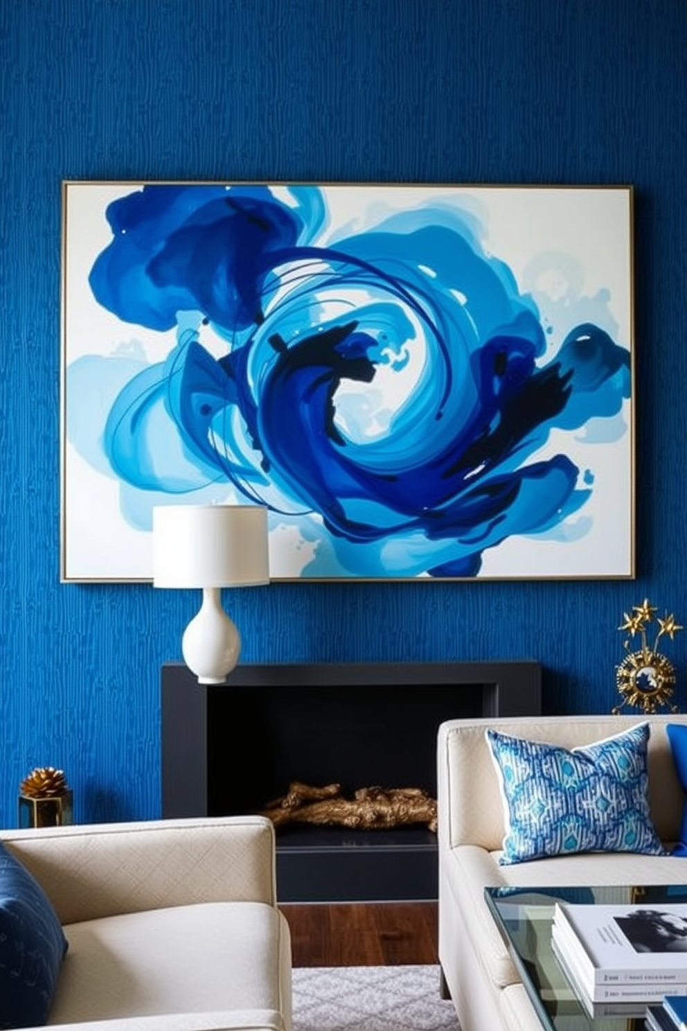 Blue Wallpaper Decorating Ideas 7