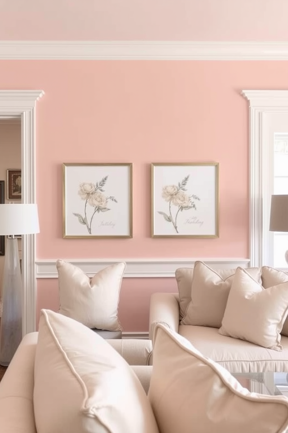 Blush Wall Painting Ideas 1