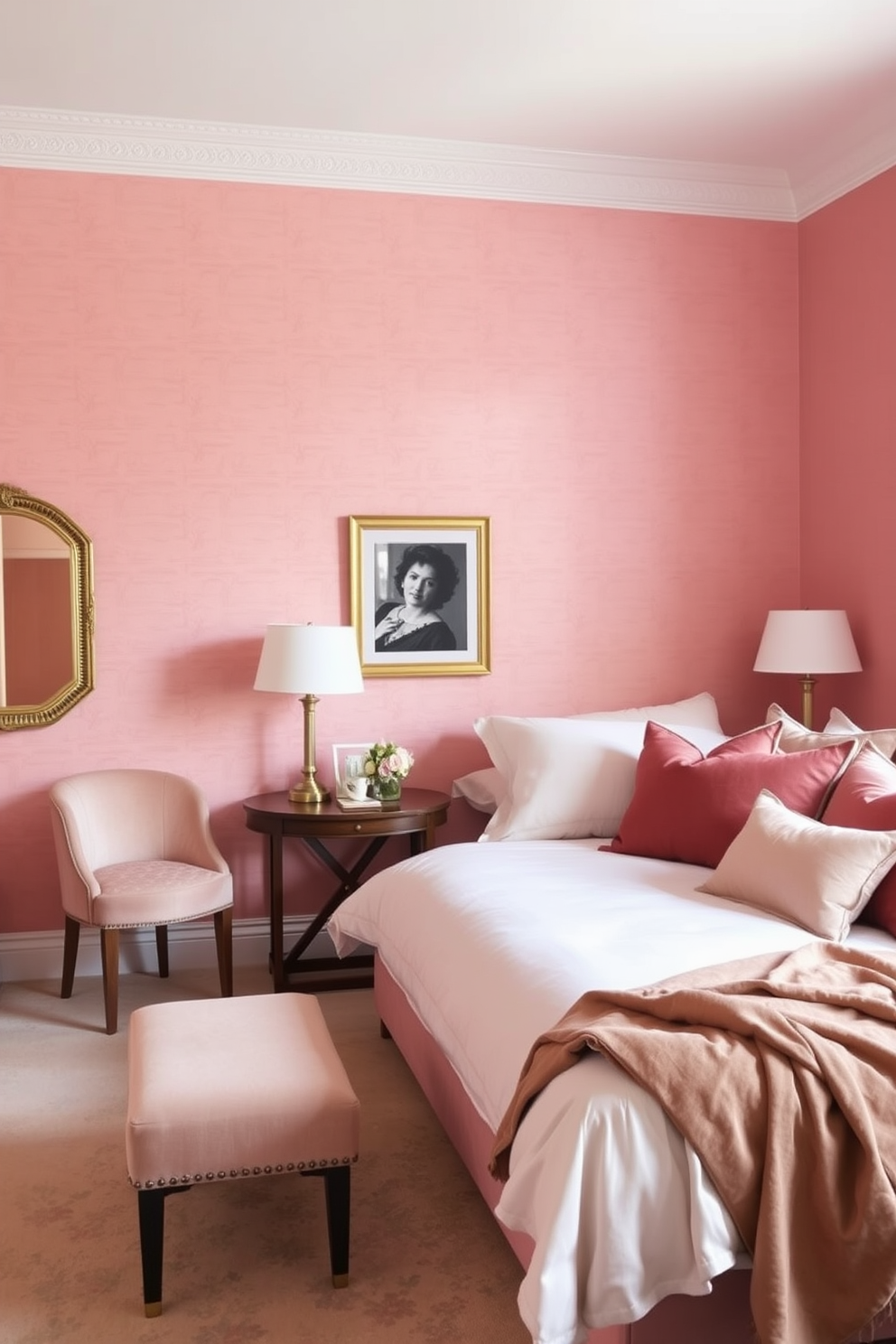 Blush Wall Painting Ideas 11