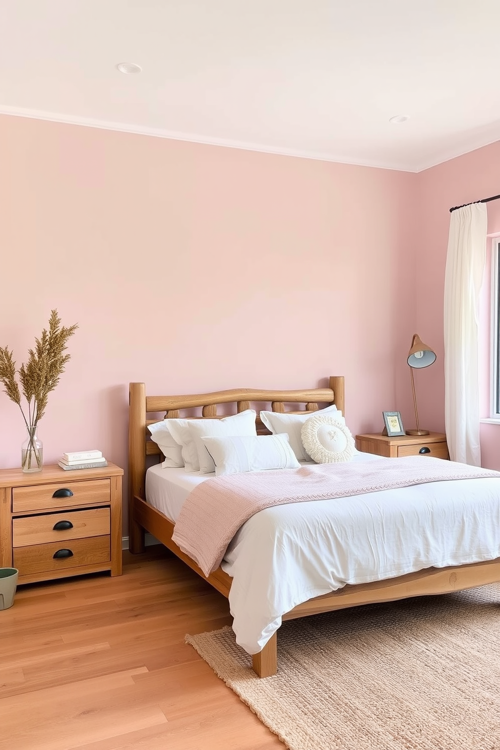 Blush Wall Painting Ideas 16