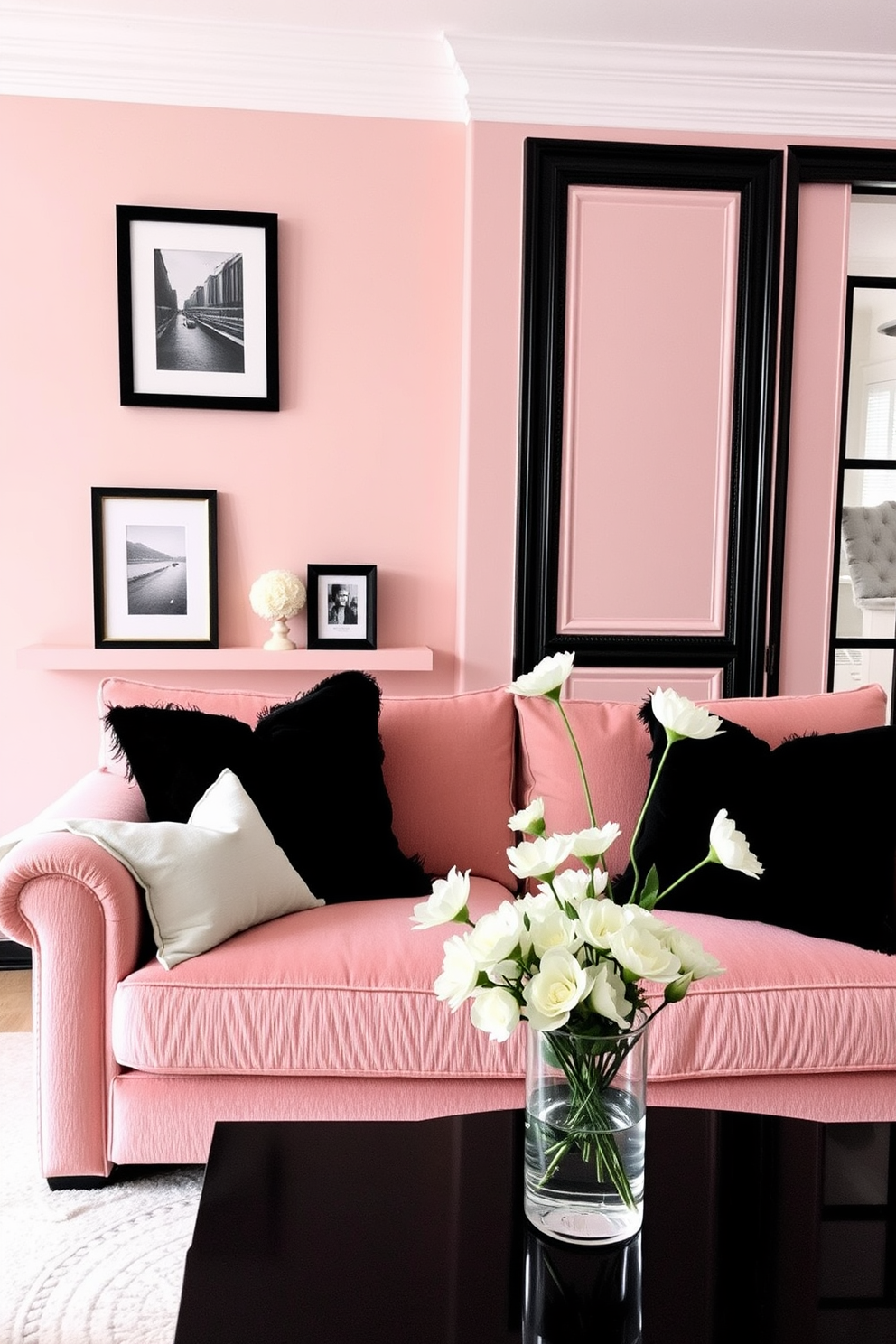 Blush Wall Painting Ideas 17