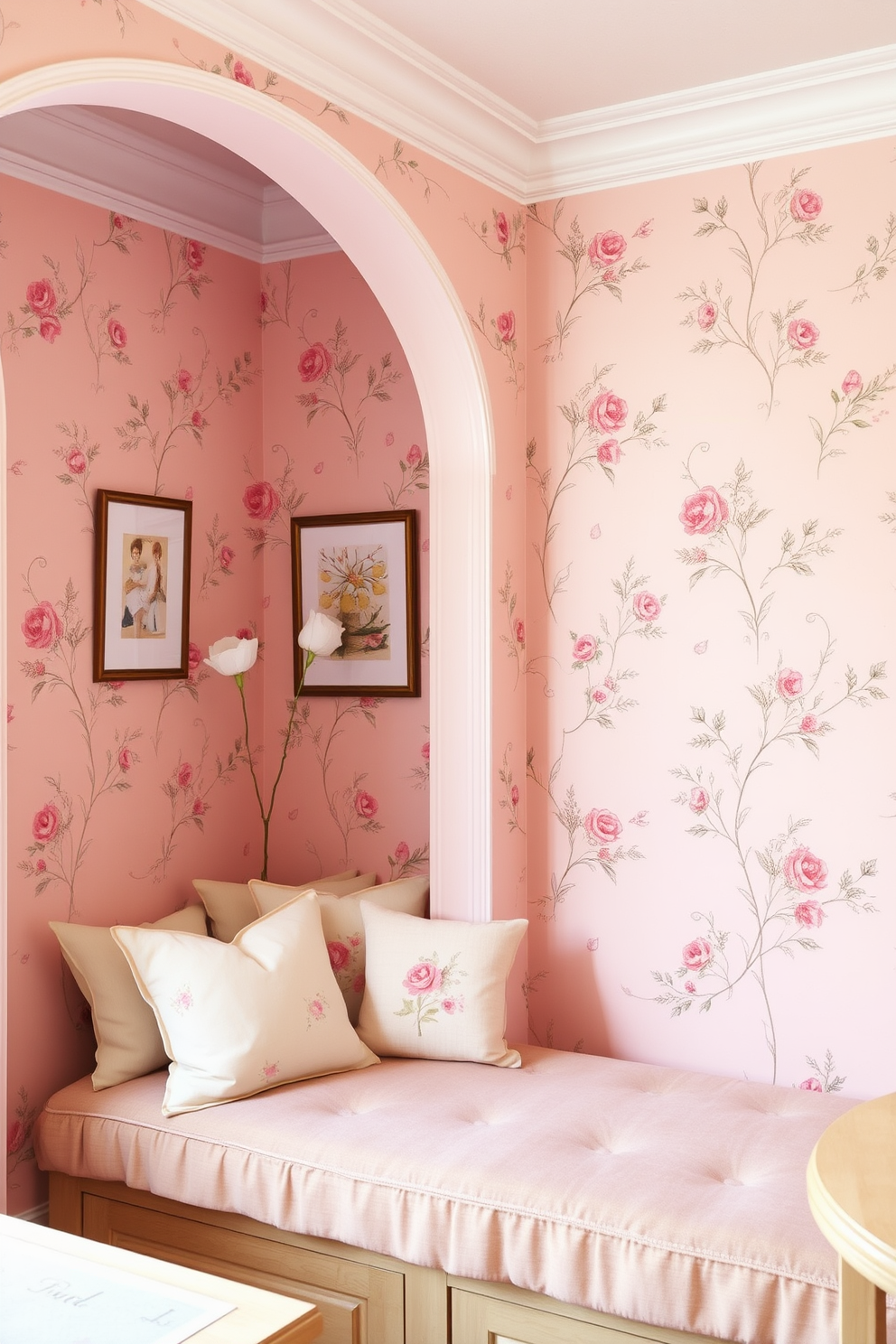 Blush Wall Painting Ideas 20