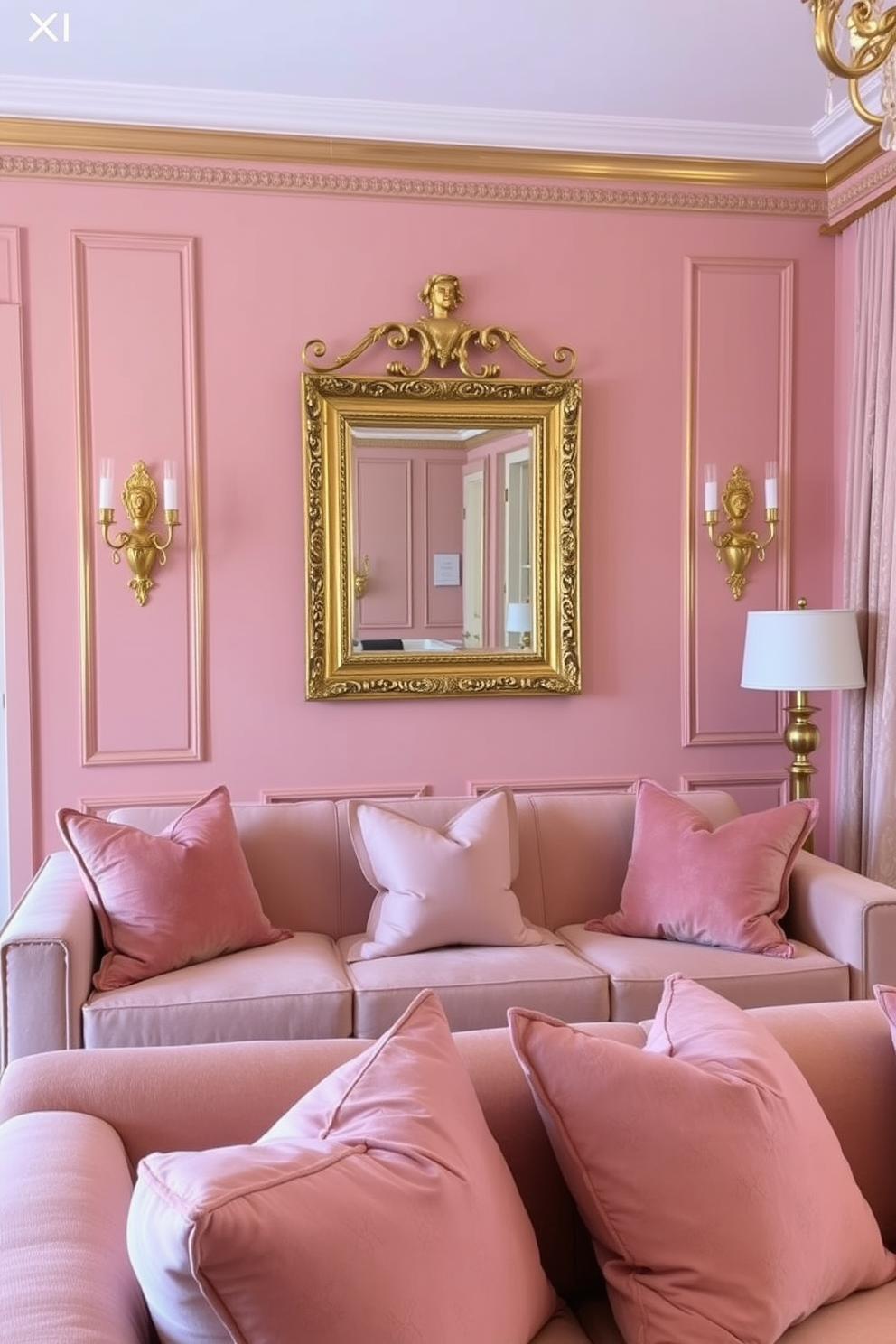 Blush Wall Painting Ideas 29