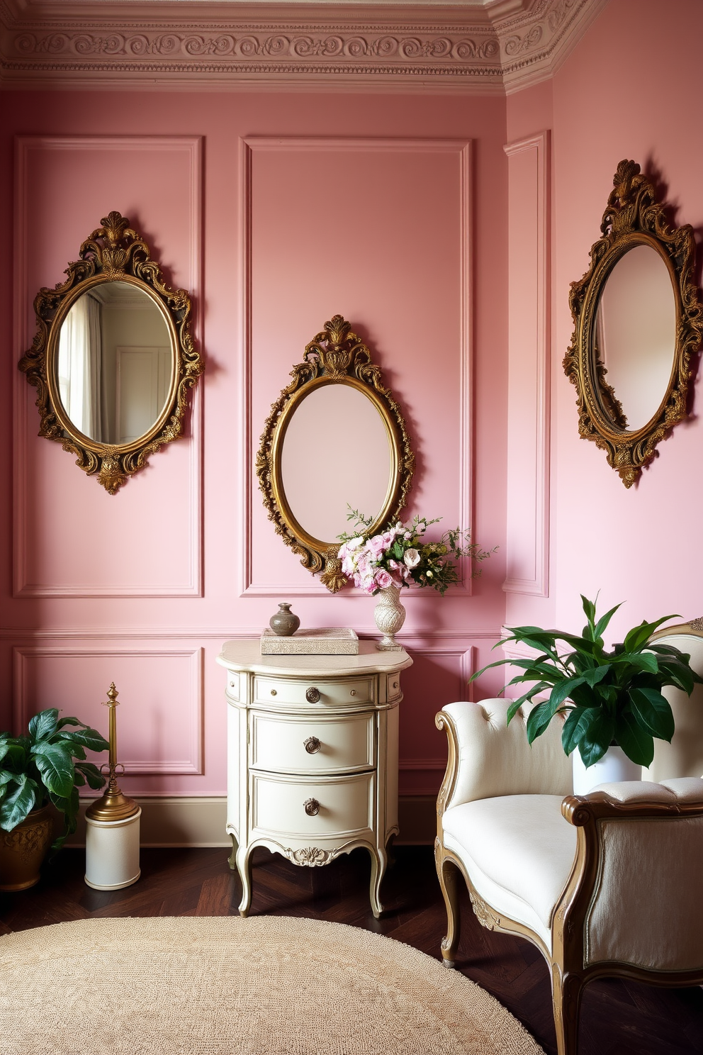 Blush Wall Painting Ideas 9