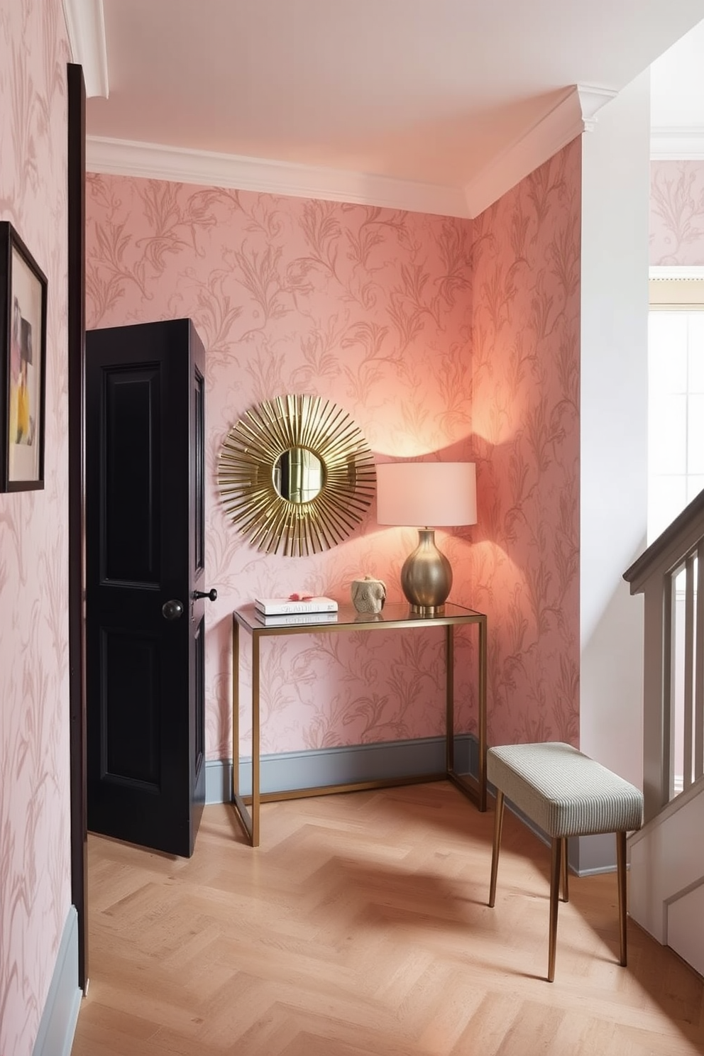 Blush Wallpaper Decorating Ideas 17