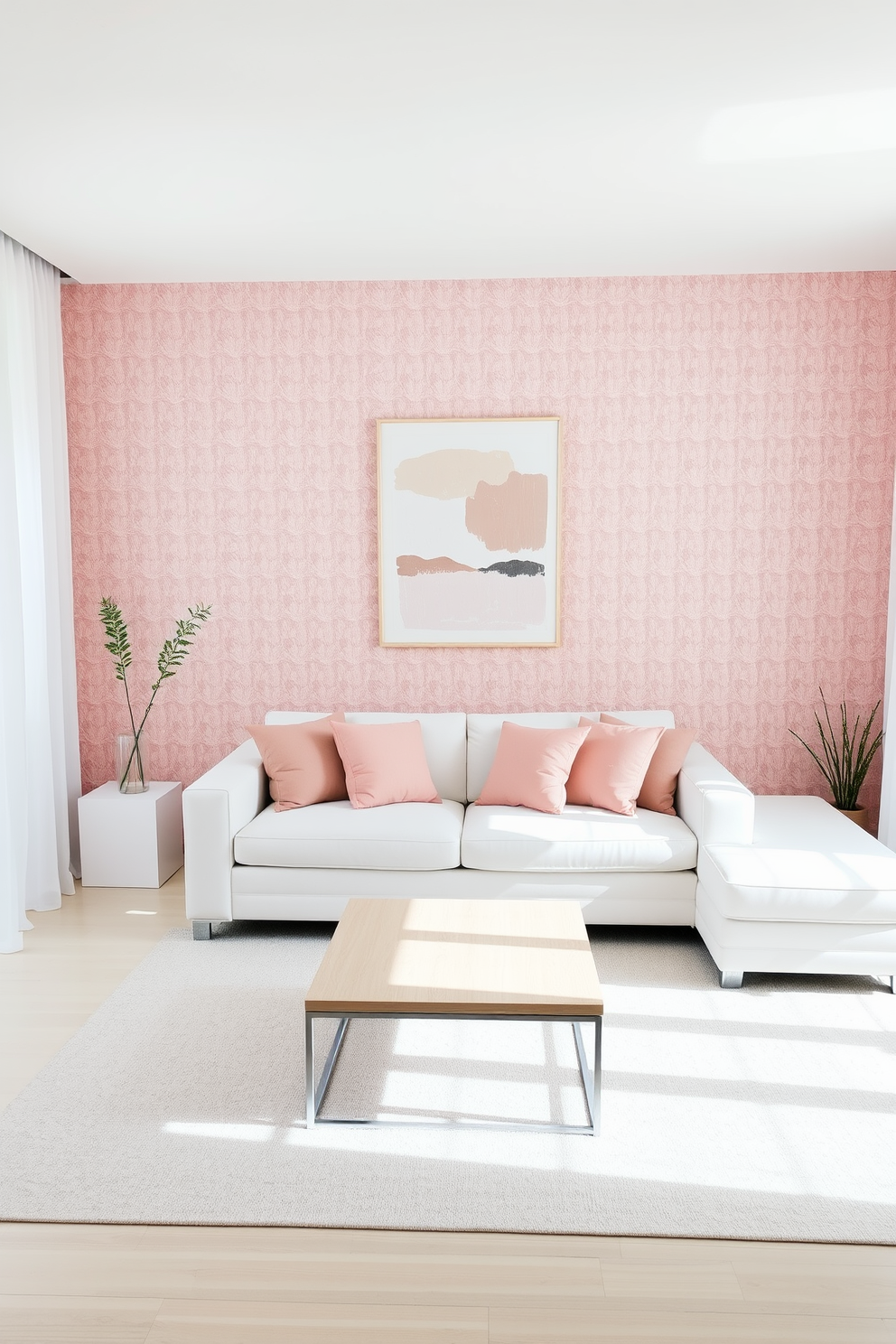 Blush Wallpaper Decorating Ideas 20