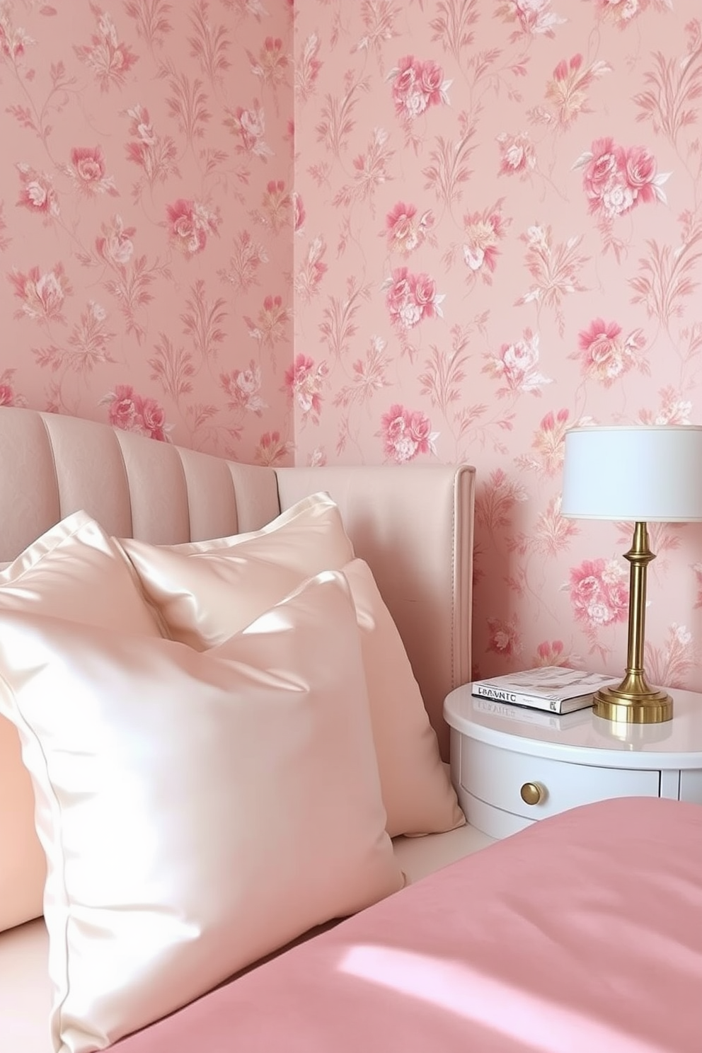 Blush Wallpaper Decorating Ideas 23