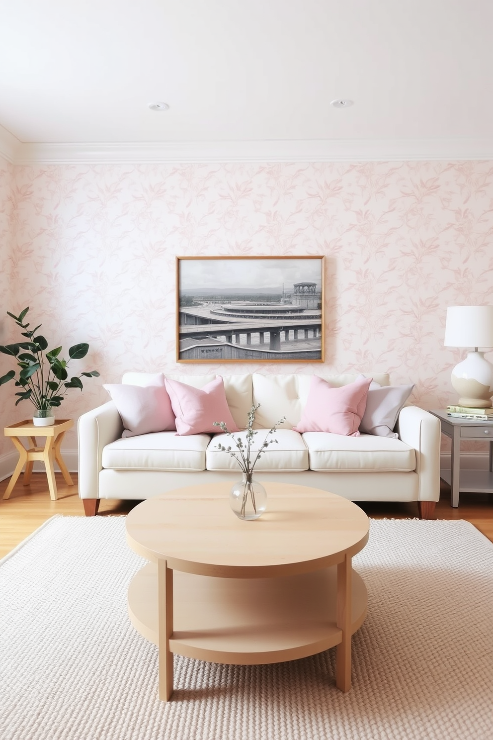 Blush Wallpaper Decorating Ideas 28