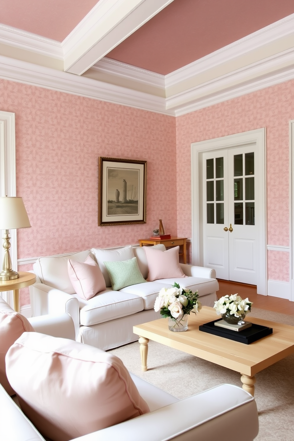 Blush Wallpaper Decorating Ideas 6