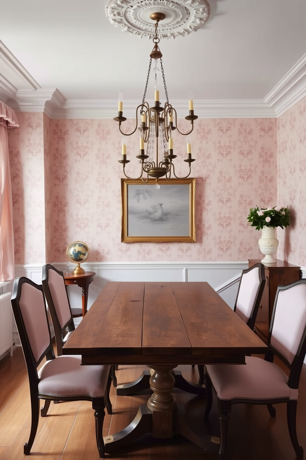 Blush Wallpaper Decorating Ideas 7