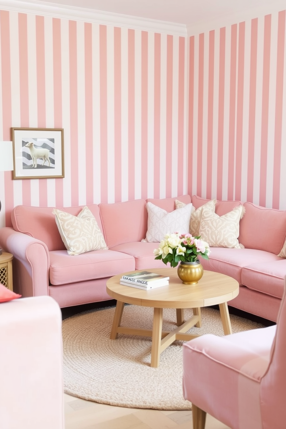 Blush Wallpaper Decorating Ideas 9