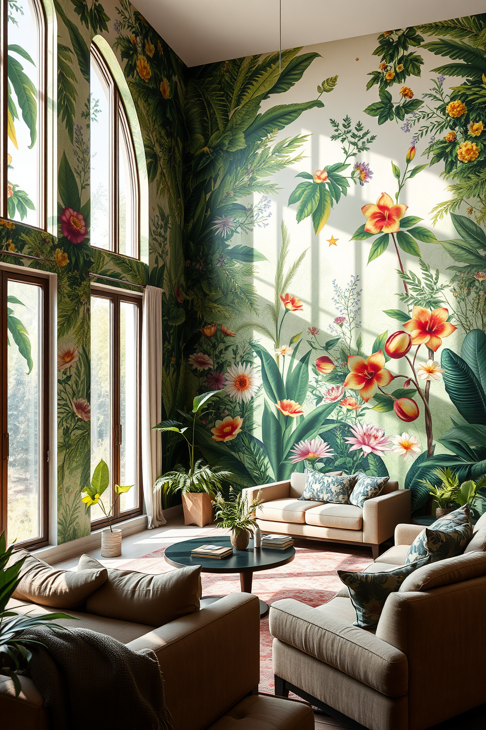 Botanical Wallpaper Decorating Ideas 13