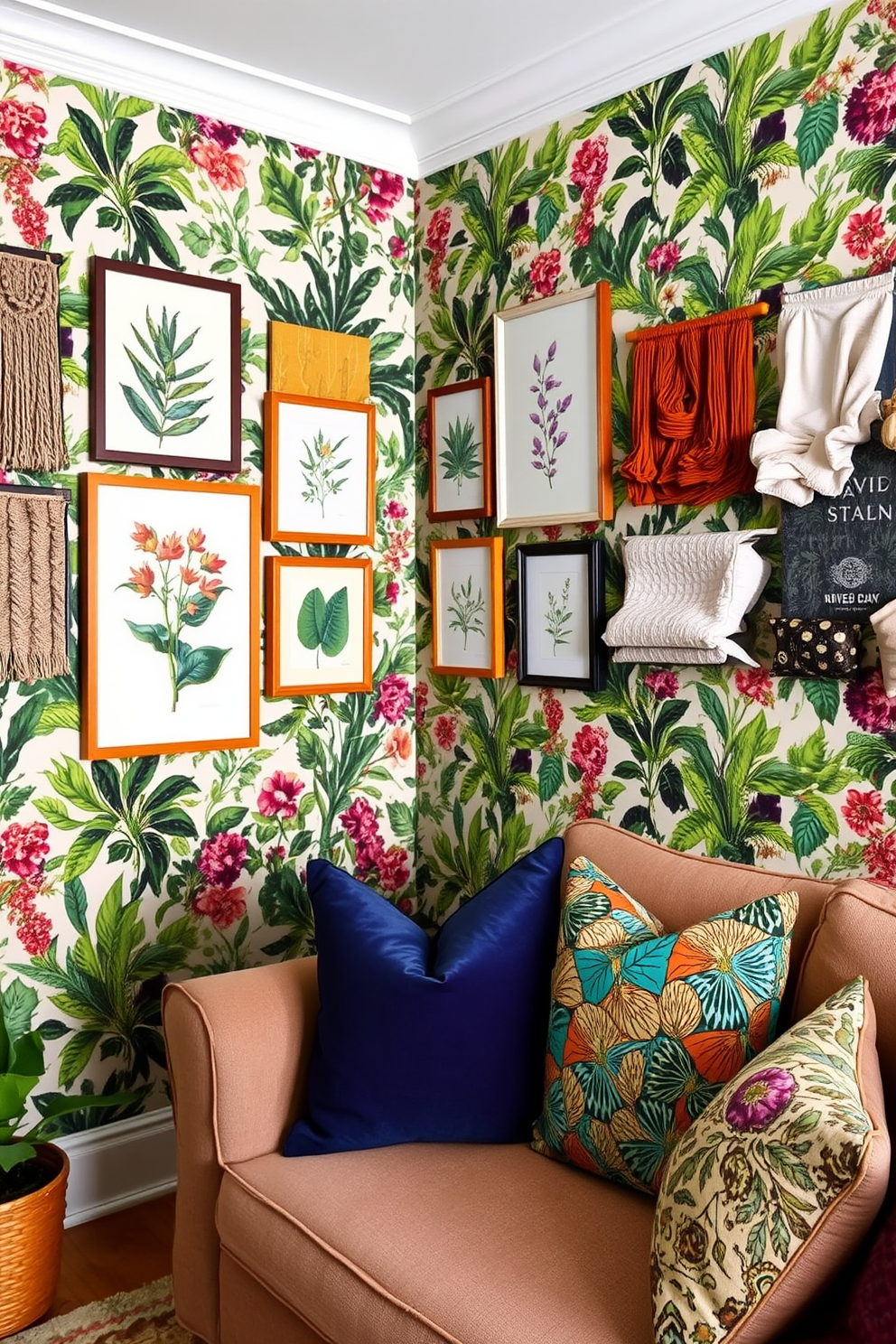 Botanical Wallpaper Decorating Ideas 15