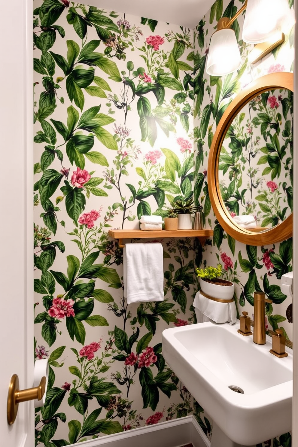 Botanical Wallpaper Decorating Ideas 19