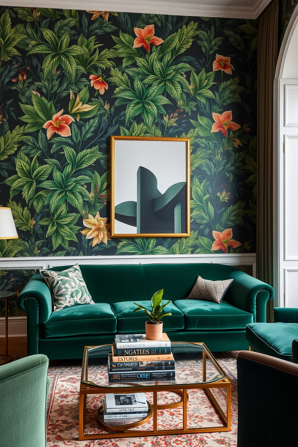 Botanical Wallpaper Decorating Ideas 25