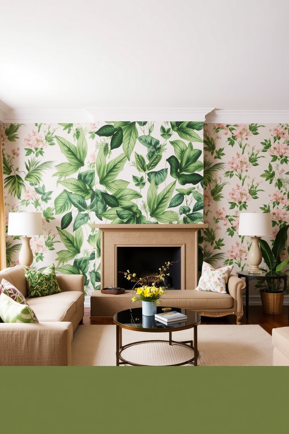 Botanical Wallpaper Decorating Ideas 26