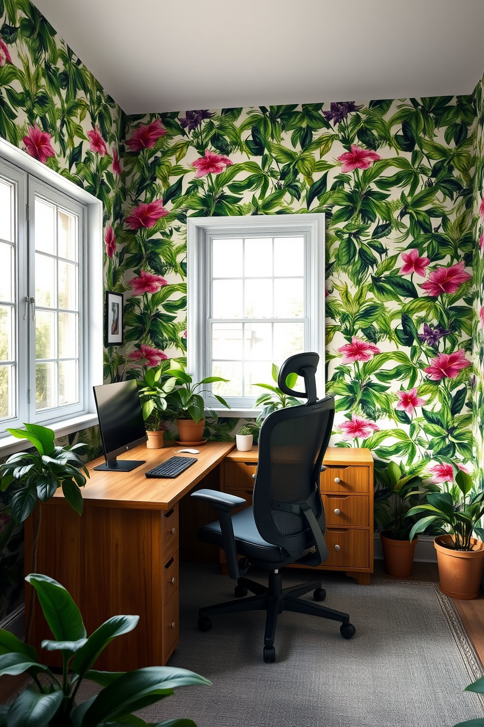 Botanical Wallpaper Decorating Ideas 30