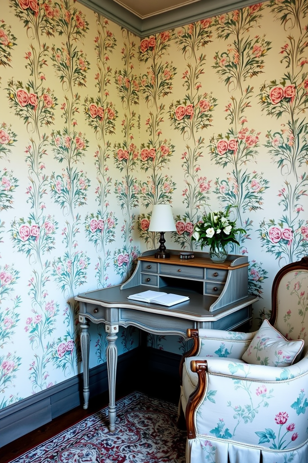 Botanical Wallpaper Decorating Ideas 4