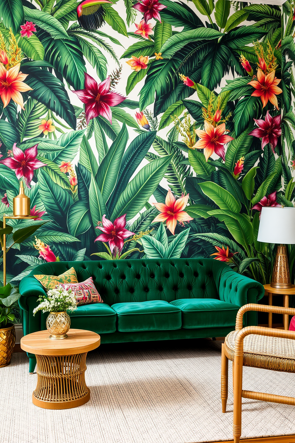 Botanical Wallpaper Decorating Ideas 7