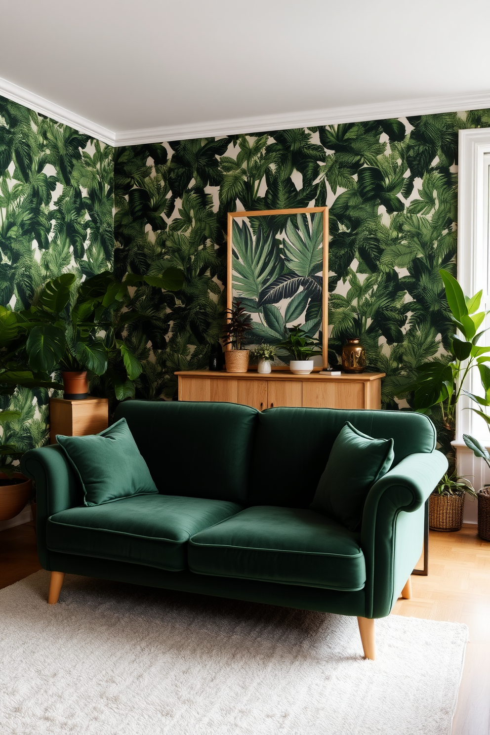 Botanical Wallpaper Decorating Ideas 9