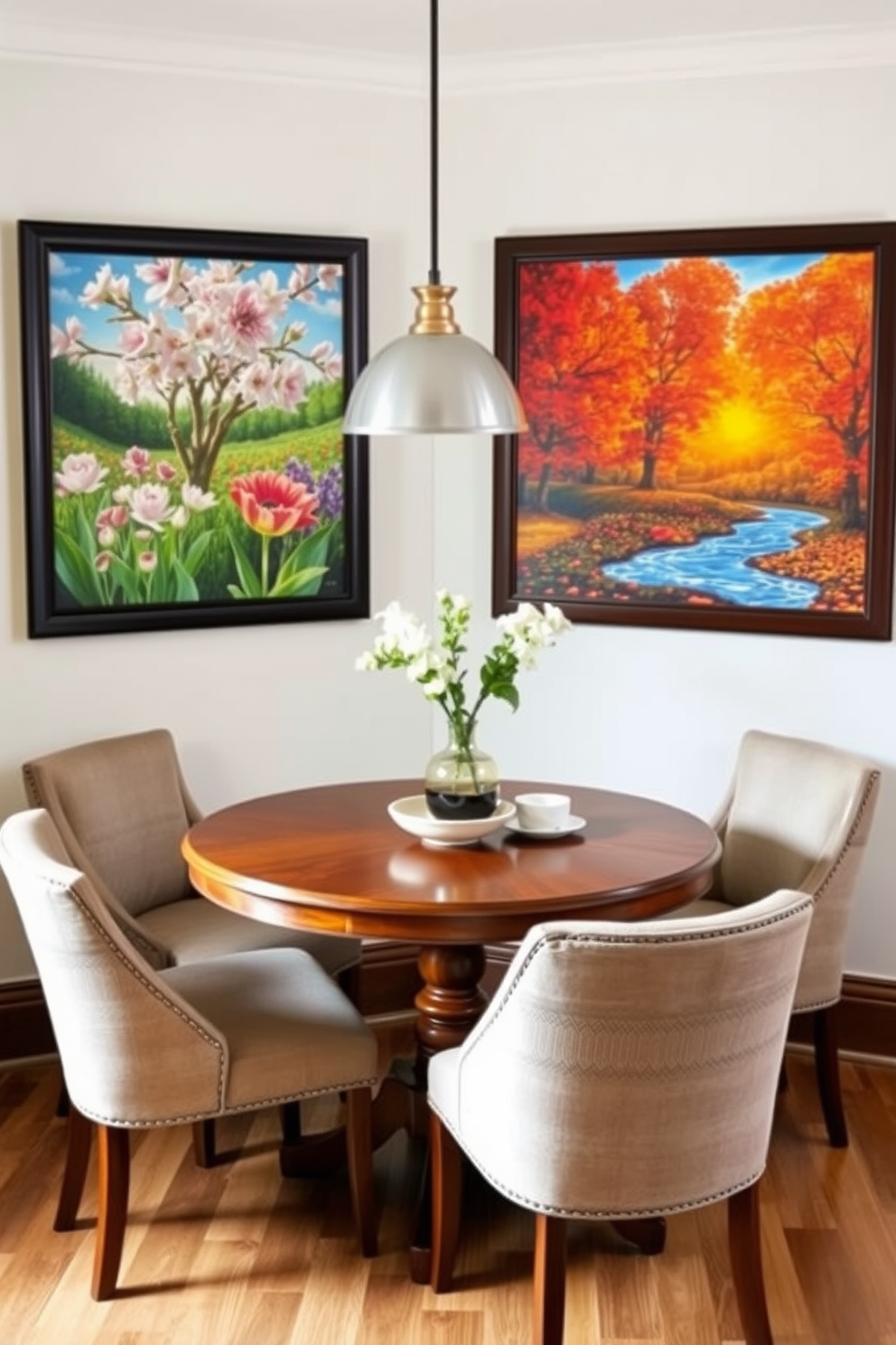 Breakfast Nook Wall Painting Ideas 10