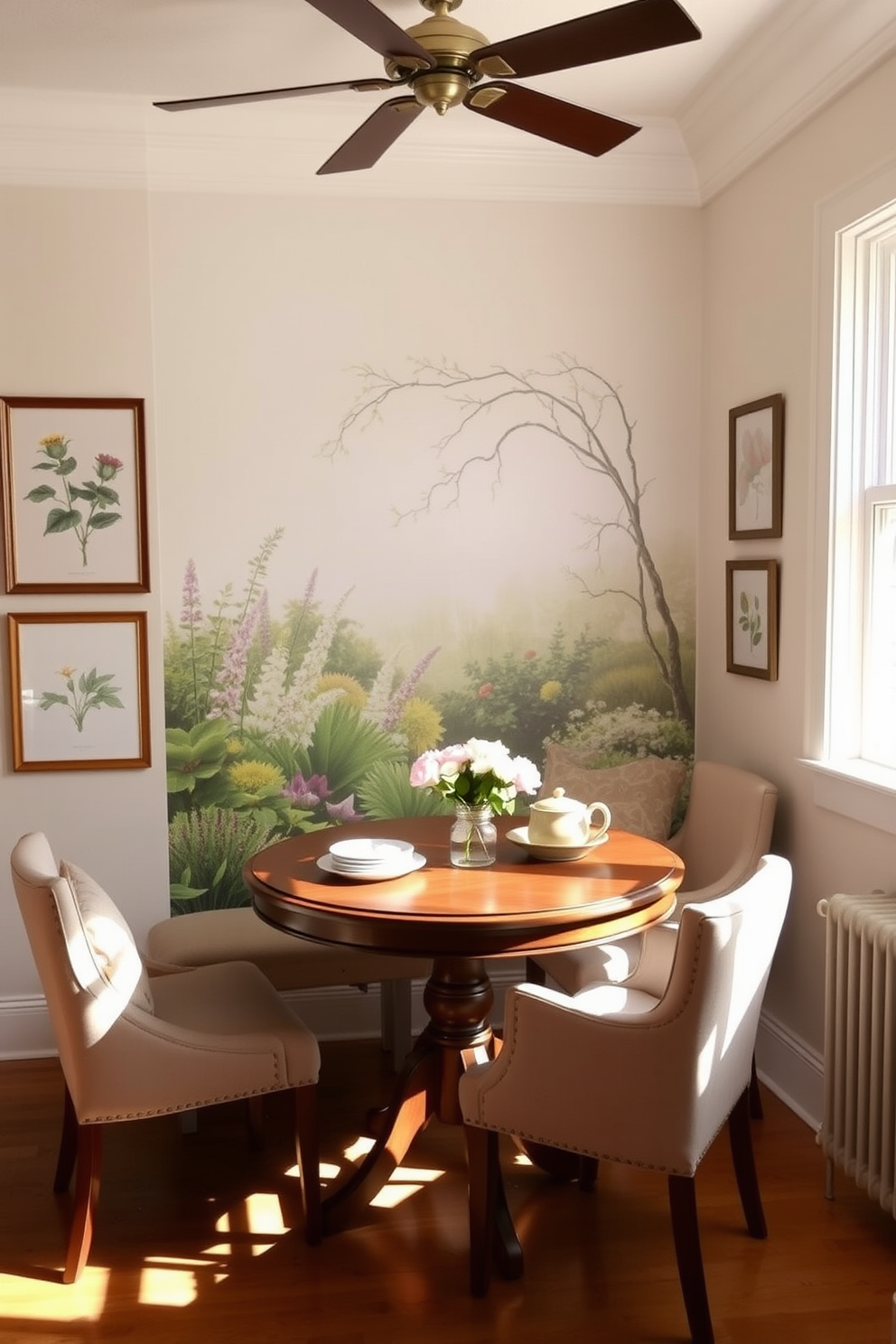 Breakfast Nook Wall Painting Ideas 2