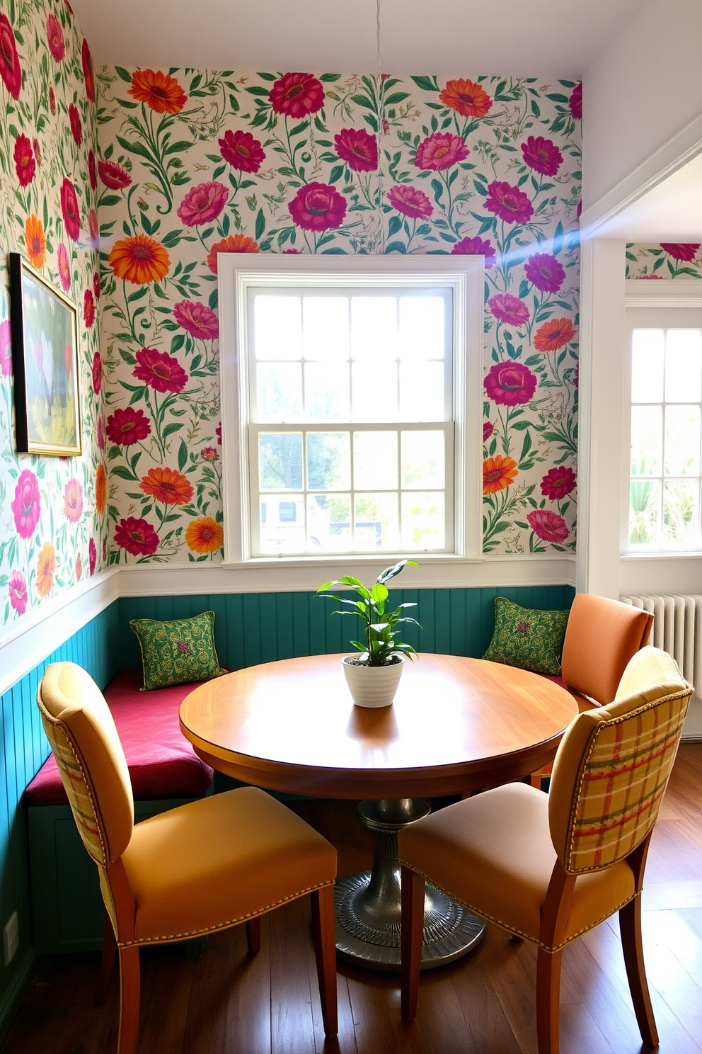 Breakfast Nook Wallpaper Decorating Ideas 6