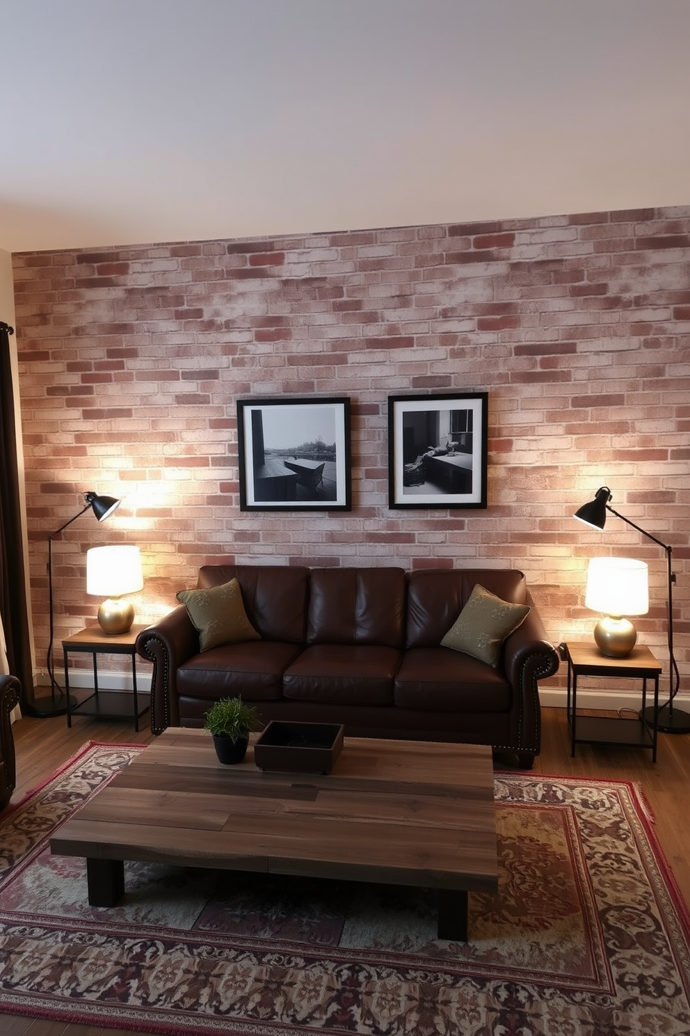 Brick Wallpaper Decorating Ideas 1