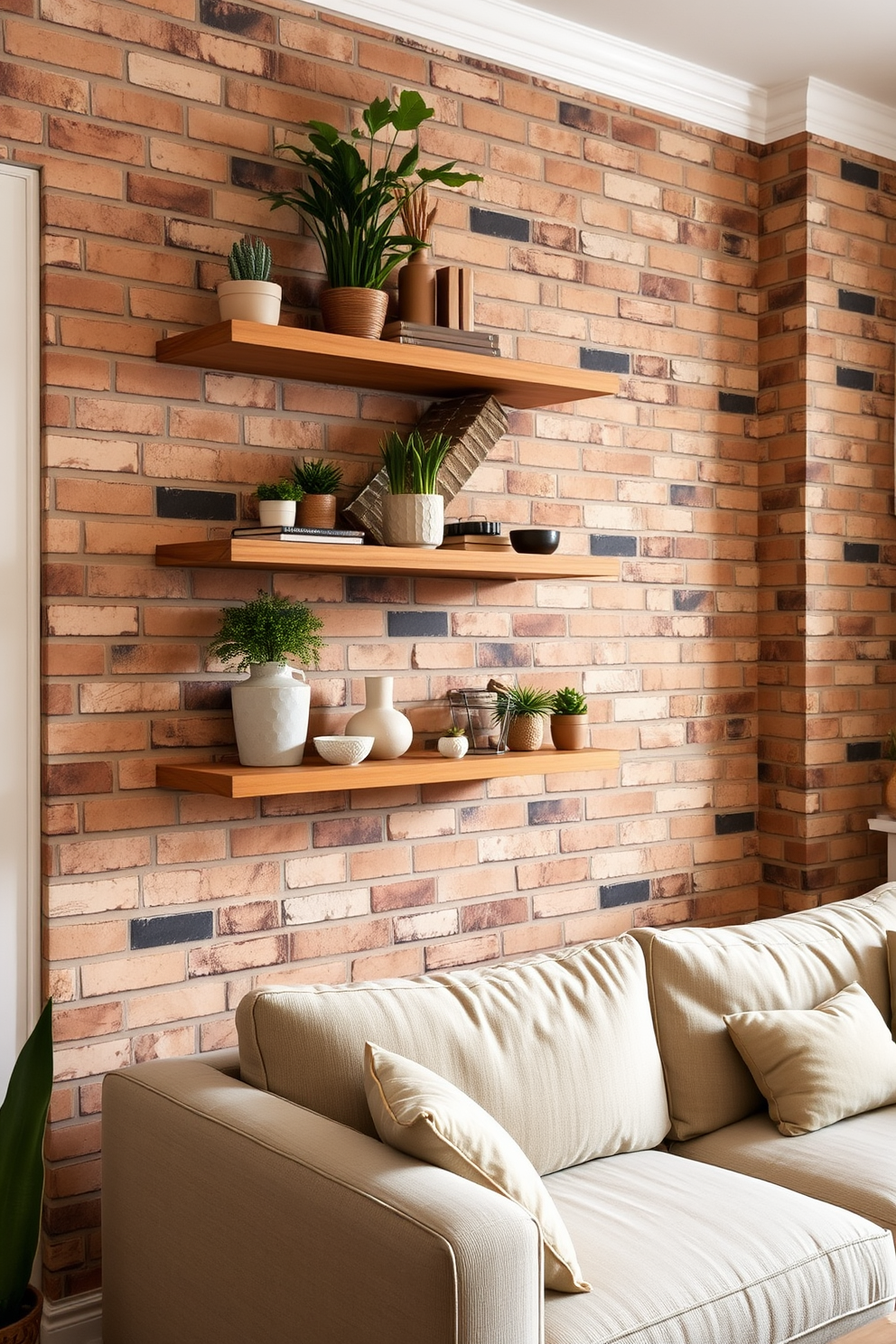 Brick Wallpaper Decorating Ideas 13