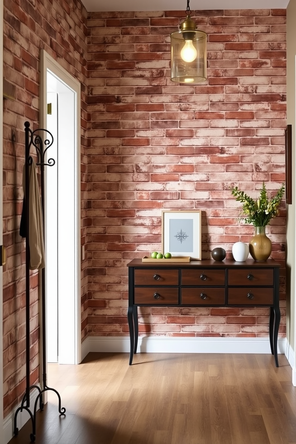 Brick Wallpaper Decorating Ideas 16