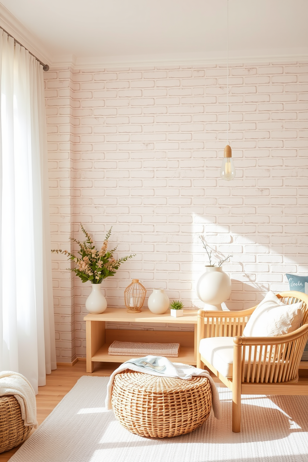 Brick Wallpaper Decorating Ideas 17