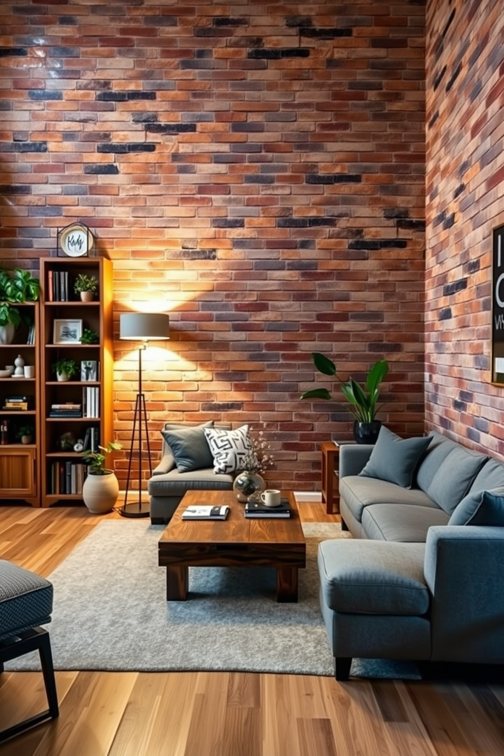 Brick Wallpaper Decorating Ideas 19