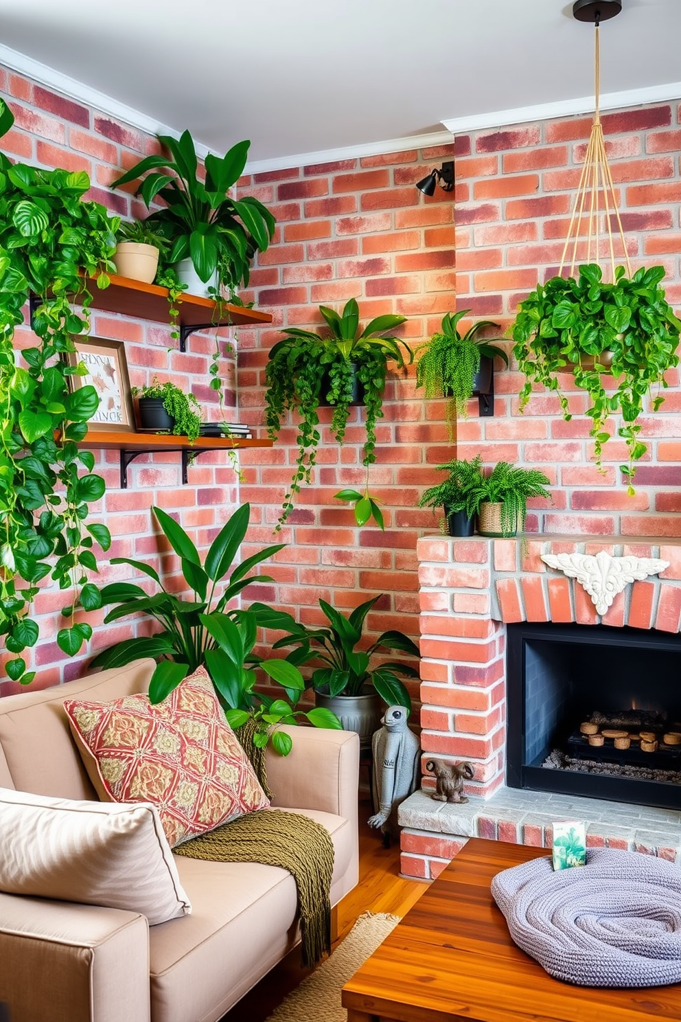 Brick Wallpaper Decorating Ideas 20